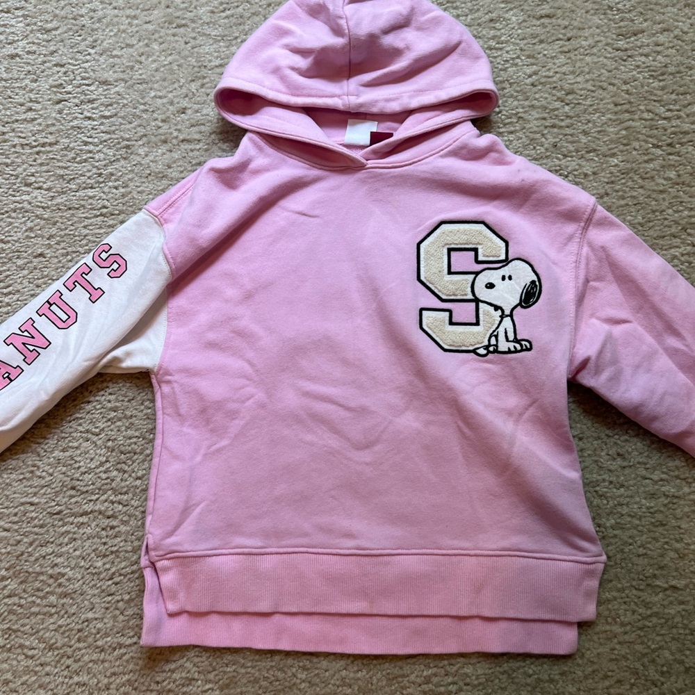 Zara Peanuts Pink Hoodie for Kids